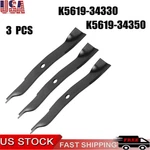 Heavy Duty Blades Fits Kubota K5619-34330 ZD221 ZG227 K5351-99040 54" Deck. Fixed Price $46.99.