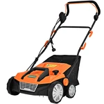 Costway Ironmax 13AMP Corded Scarifier 15" Electric Lawn Dethatcher W/50L Bag. Fixed Price $178.22.