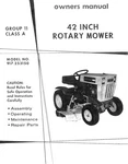 Sears Roebuck Rotary Mower Owner's Parts Manual 917.253150 Super 12 Lawn Tractor. Fixed Price $16.50.