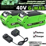40V For Greenworks G-max 6AH Lithium Battery 29472 29462 29252 20202 Charger. Fixed Price $168.99.