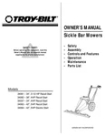 Troy-bilt Walk-behind Sickle Bar Mower Owner & Parts Manual 34064 34061 34337. Fixed Price $19.95.