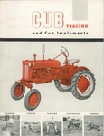 1953 Ih Farmall Cub Tractor Brochure Implements Plows Planters Cultivator. Fixed Price $25.00.