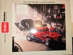 1990 Toro Wheel Horse Lawn Tractors & Riding Mowers Dealer Sales Brochure. Fixed Price $9.99.