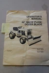 Simplicity 42" 1691520 Snow Blade / 1690497 Hitch Operator's Manual. Fixed Price $14.95.