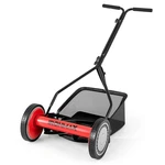 14" Manual Reel Mower W/ 5-BLADE 6.6 Gallon Removable Grass Catcher For Garden. Fixed Price $84.99.