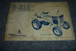 Allis Chalmers B-210 Lawn Garden Tractor Owner Operator Manual User Guide Xz. Fixed Price $125.78.
