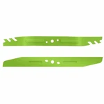 Ego AB2101D 21" Heavy Duty Mulching Lower Blade Set, Green (2 Pack). Fixed Price $55.41.