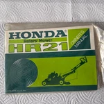 Honda Factory Rotary Mower Owner's Manual 1979 HR21 Plus Bin Label 3195200. Fixed Price $47.50.