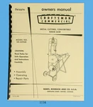 Sears Craftsman 12" Metal Bandsaw 101.22950 Operating & Parts Manual *1116. Fixed Price $13.50.