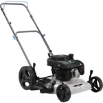 Pulsar 21" Big Wheel Gas Push Lawn Mower With 200CC 4-STROKE Engine Side. Fixed Price $209.99.
