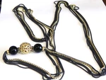$9850 David Yurman 18K Gold Ss Quatrefoil Onyx Diamond Multi Box Chain Necklace. Fixed Price $6500.00.