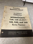 International Harvester Cub, Lo-boy 140 240 340 Tractors Maintenance Manual. Fixed Price $15.00.