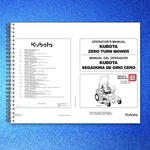 Kubota Z724X Z726X Zero Turn Operators Manual - Bound Covers Xl Foldouts. Fixed Price $23.68.