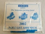 Nip 2002 Dixon Ztr Mowers Parts List Addendum Dealer Copy Sealed. Fixed Price $8.98.