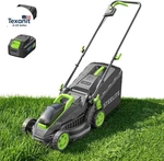 13-INCH Cordless Electric Lawn Mower, 21V Brushless Battery Push With 4.0A. Fixed Price $233.43.