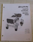 Simplicity 4108 Hp Tractor Part Manual Original. Fixed Price $8.88.