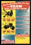 1949 Shaw Du-all & Peppy-pal Walking Riding Tractor Ad Color Full Page. Fixed Price $10.99.