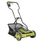 Sun Joe Cordless, Brushless Lawn Mower Kit, Rear Grass Bag. Fixed Price $259.99.