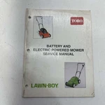 Battery/electric Powered Mower Service Manual - Toro Lawn Boy. Fixed Price $15.00.