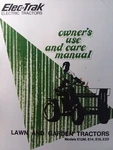General Electric Elec-trak E20 E12M E14 E16 Lawn Garden Tractor Owners Manual. Fixed Price $87.99.