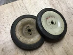 Set Of 2 Nos Reo Antique Engine Reel Lawn Mower Wheel Tire MW986 Runabout. Fixed Price $129.99.