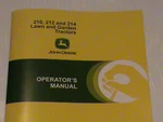 New John Deere 210 212 214 Operators Manual OM-M81219 Issue J7. Fixed Price $19.99.