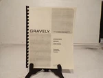 Gravely 5000 Series Two (2) Wheel Convertible Tractor Operator Manual 24854. Fixed Price $14.95.