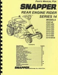 Snapper 250814B,25081BE,280914BE,281014BE,300914BE301214BE,331314BE,PARTS Manual. Fixed Price $9.95.