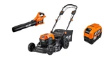 Atlas 80V Brushless Cordless 21 In 150 MPH/605 Cfm Blower +lithium-ion Battery. Fixed Price $1056.50.