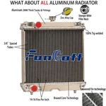 Rows Radiator For Kubota F2260 F2560 B2710HSD B2410HSD Models #6C070-58520. Fixed Price $184.95.