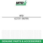 Mtd 731-06795 Lift Lever Cover Troy-bilt Sltx Horse Bronco 900 804H 2150 608H. Fixed Price $24.95.