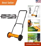 Push Reel Lawn Mower, 14-INCH 5-BLADE Cordless Manual Walk-b.... Fixed Price $145.75.