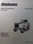 Bolens ST120 GT180 ST160 3016G Lawn Tractor Mower Implem 30048S Owner Manual. Fixed Price $33.96.
