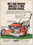 Kubota Walk-behind Mower Vacuum High-suction 5HP Engine 1988 Print Ad. Fixed Price $12.85.