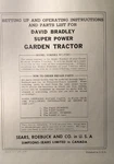 David Bradley Sears 917.57561 Garden Tractor & Plow Owners Parts (2 Manuals). Fixed Price $52.99.