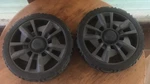 (2) Ryobi 20 In. 40V RY40101VNM Cordless Mower Front Wheels 8 Oem. Fixed Price $24.99.