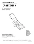 Owner Manual Sears Craftsman 21" Lawn Mower - Model 247.374320. Fixed Price $18.95.