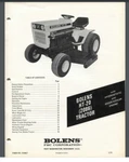 Bolens Ht 2086 Garden Tractor Owner Manual 31 Pages For Year 1973. Fixed Price $17.95.