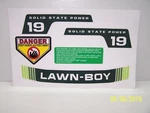 Lawn Boy 7268 - 5247 Decal Set 19" Cut Model 3M !!!. Fixed Price $26.99.