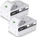 2PACK 6.0AH Li-ion Battery For Snow Joe Sun Ion+ 24VBAT-LTX 24VBAT-LTW. Fixed Price $74.98.