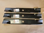 New 3 Pack Mower Blades Fits Husqvarna GTH24V52LS GTH2752TF GTH52XLS GT52XLS 52". Fixed Price $59.99.