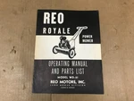 Vintage Reo Royale Power Motor - Operating Manual & Parts List. Fixed Price $50.96.