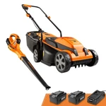 Lawnmaster Cordless 24V Max 13-INCH Mower And Leaf Orange. Fixed Price $242.50.