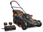 Wen 20V Cordless 2-IN-1 19" Brushless Lawn Mower & Mulcher W/ Batteries Charge. Fixed Price $332.42.