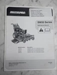 Snapper Pro SW20 Series Walk-behind Mowers Manual Operators Owners Guide Book. Fixed Price $25.49.