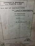 Jacobsen 22" Greens Mower Walk Reel & Engine Owner Parts (2 Manual S) 66208. Fixed Price $40.79.