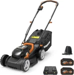 Worx 14" 40V Cordless Lawn Mower 2 In Electric Batteries & Charger. Fixed Price $283.95.