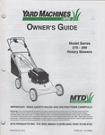 Mtd Yard Machines Series 370-389 Rotary Mowers Owner's Manual 770-0420M (141). Fixed Price $16.98.