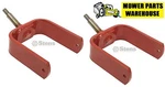 (2) New Repl Exmark Toro Front Caster Yoke Spindle Forks 116-8888 Lazer Master. Fixed Price $194.95.