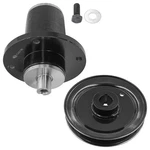 604255 607407P 770842 54" Deck Spindle & Pulley For Hustler X-one. Fixed Price $85.00.